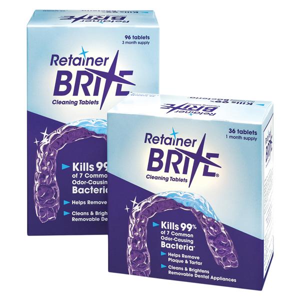 Retainer Brite Retainer Cleaner Tablets Individually Wrapped 36/Bx