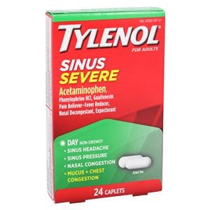 Tylenol Sinus/Pain Oral Caplets 325/5/200mg Daytime 24/Bx, 48 BX/CA