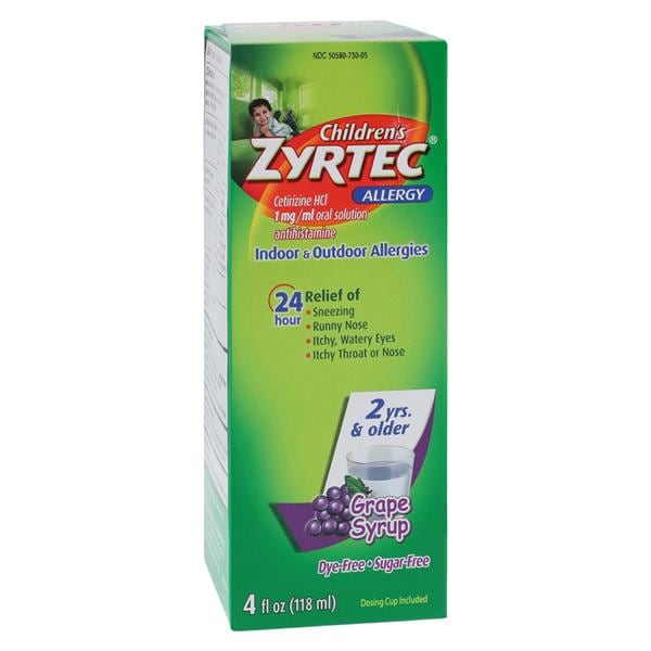 Zyrtec Children Allergy Syrup 1mg 4oz/Bt