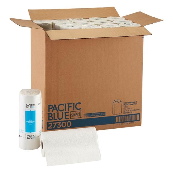 Pacific Blue Select Perforated Towel Roll Dsp Ppr 2 Ply 11 in x 8.8 in Wt 30/Ca