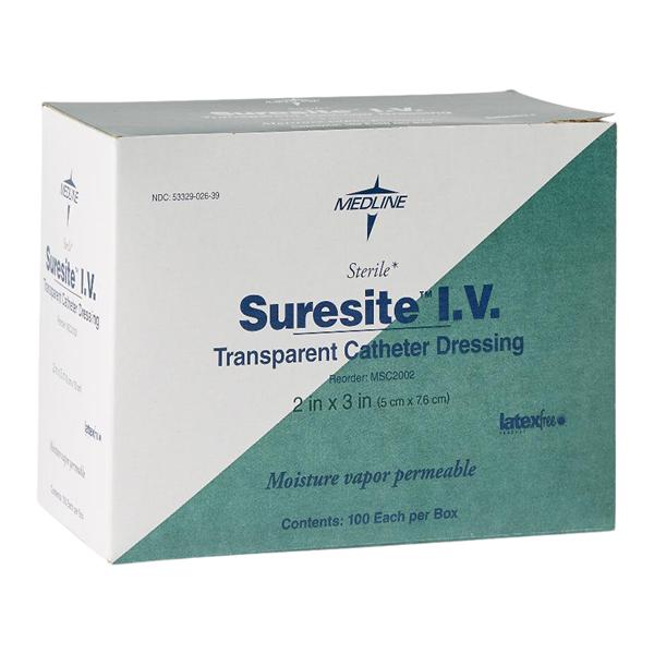 Suresite Film Dressing 2x3" Sterile Adhesive Not Made With Natural Rubber Latex