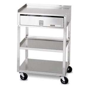 MB-TB Stand Cart Rimmed Top 29.5x18.75x16.75" Silver EA