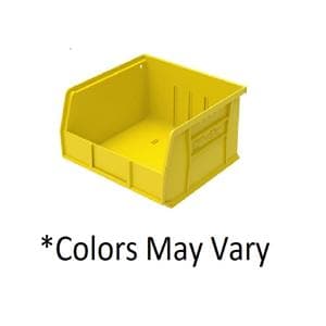 AkroBins Storage Bin Yellow Polymer With Label Holder 10-7/8x11x5" 6/Ca