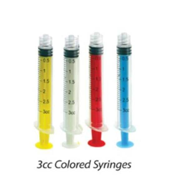 Luer Lock Style Irrigation Syringe 3 cc Yellow