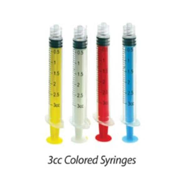 Luer Lock Style Irrigation Syringe 3 cc White