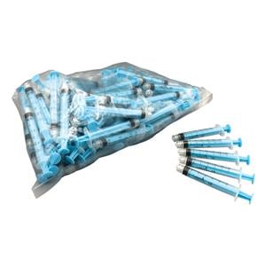 Luer Lock Style Syringe 3 cc Blue