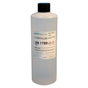 Hydrochloric Acid Reagent Clear Plastic 0.01 Normal 16oz Bottle EA/BT