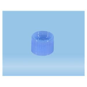 Screw Tube Cap HDPE Blue 100/Pk