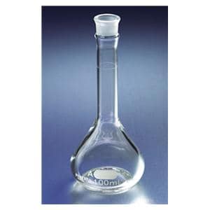 Pyrex Volumetric Flask Glass 100mL Class A 6/Ca