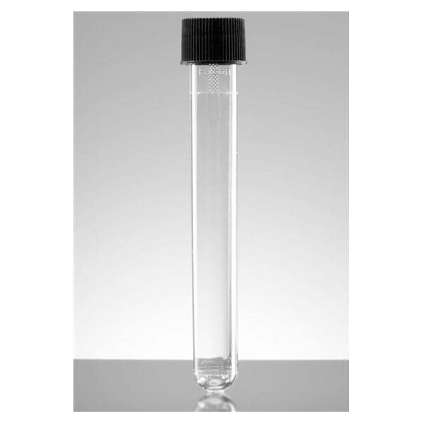 Falcon Test Tube Polystyrene 16mL 16x125mm Sterile 500/Ca