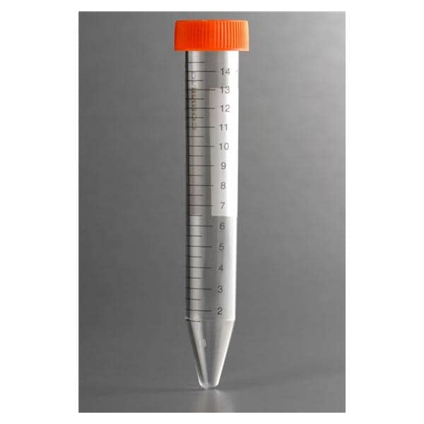 Centrifuge Tube PET 15mL Sterile 500/Ca