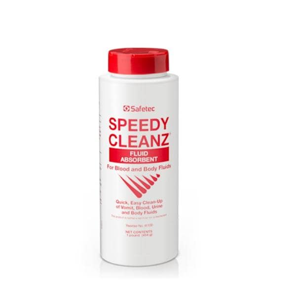 Speedy Cleanz Spill Control Solidifier 16oz White Shaker Top Bottle 12/Ca