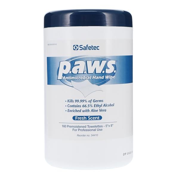 p.a.w.s. Wipes Sanitizer Fresh Scent 160/Cn