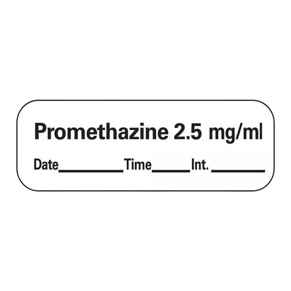 Label Promethazine 2.5 600/Roll 600/Roll