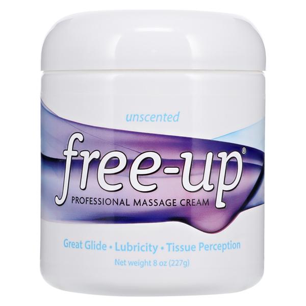 Free Up Massage Cream 8oz Unscented Non-Greasy Body Hypoallergenic Ea