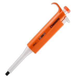 Diamond Fixed Volume Pipette 250uL Non-Graduated Orange Ea