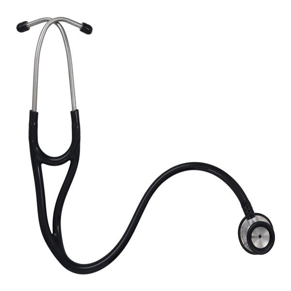 Cardiology Stethoscope Adult Black Single Lumen Tubing Ea