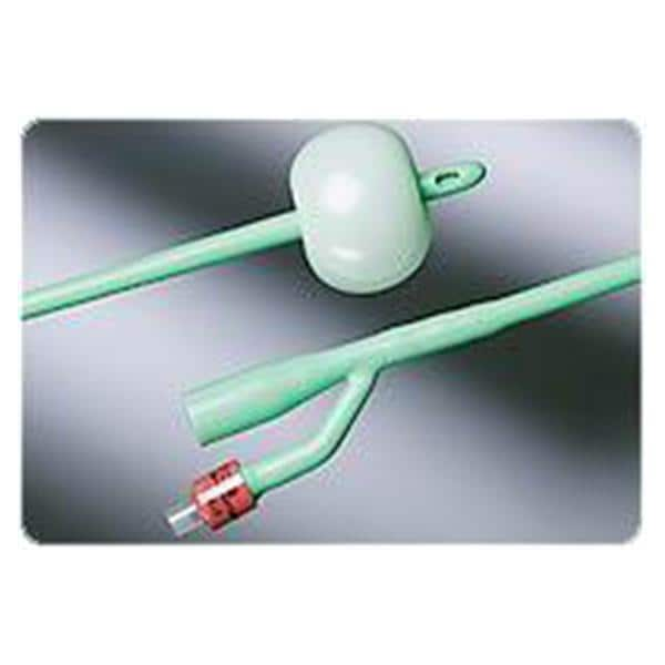 Silastic Catheter Foley 24Fr 5cc Short Round Tip Silicone Coated 2-Way 10/Ca