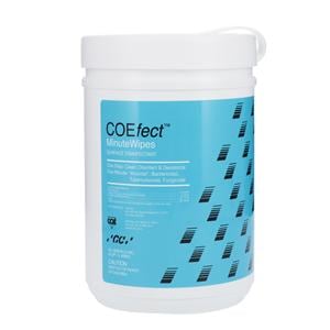 COEfect MinuteWipes Infection Control Surface Disinfectant Canister 160/Cn, 12 CN/CA