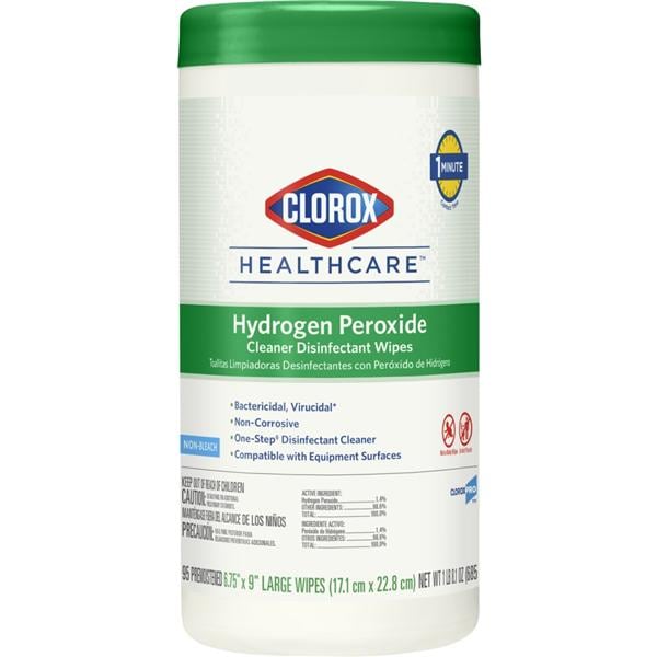 Clorox Healthcare Cleaner & Disinfectant Wipes Large 95/Cn, 6 CN/CA