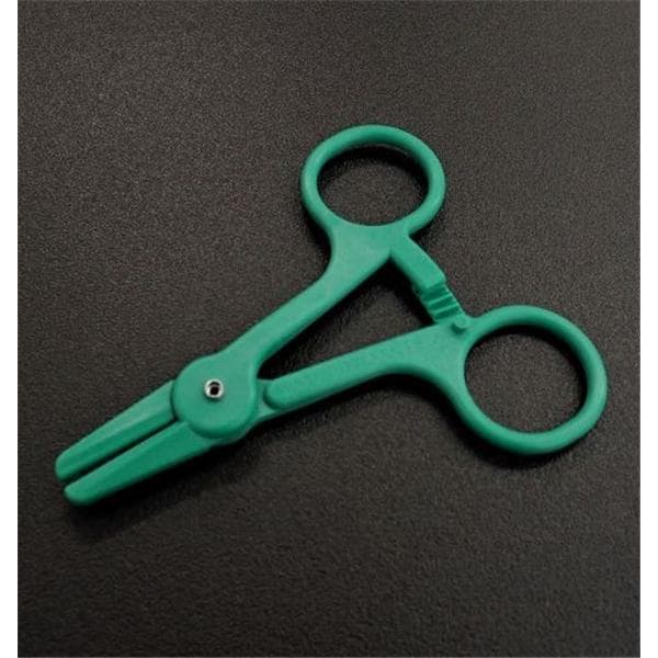 Tube Occluding Forcep Green Non-Sterile 100/Bg