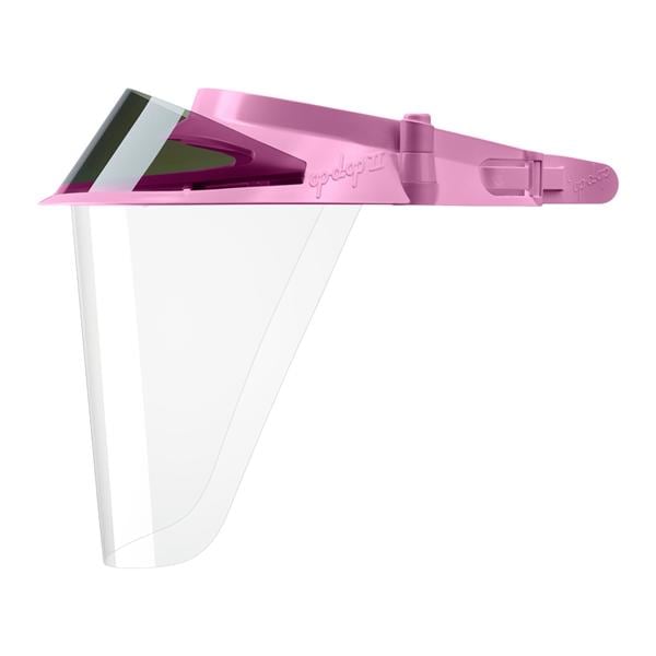 Op-D-Op II Full Face Visor Shield Pink Reusable Frame Ea