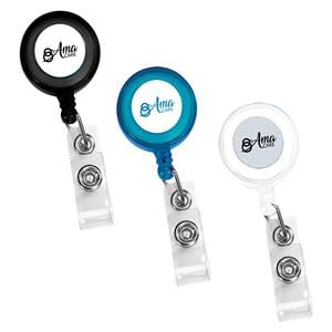 Retractable Badge Holder Plastic 1.25 in 150/Ca