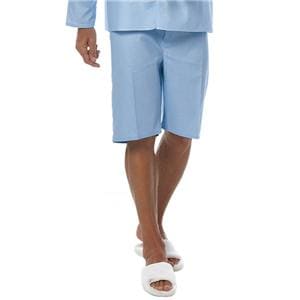 Pajama Shorts Adult Large Light Blue 1/EA