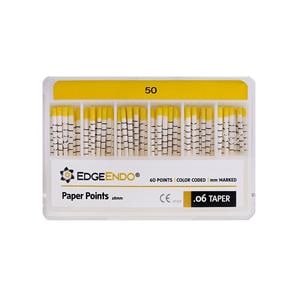 EdgeEndo Paper Points Size #50 .06 Yellow 60/Pk