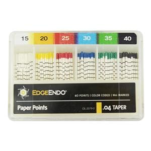 EdgeEndo Paper Points Size #15-40 .04 Assorted 60/Pk