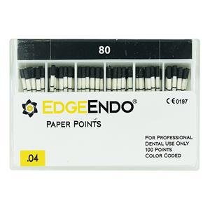 EdgeEndo Paper Points Size #80 .04 Black 100/Pk