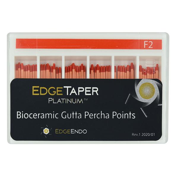 EdgeTaper Platinum Gutta Percha Points F2 Red 60/Pk