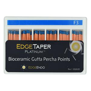 EdgeTaper Platinum Gutta Percha Points F3 Blue 60/Pk