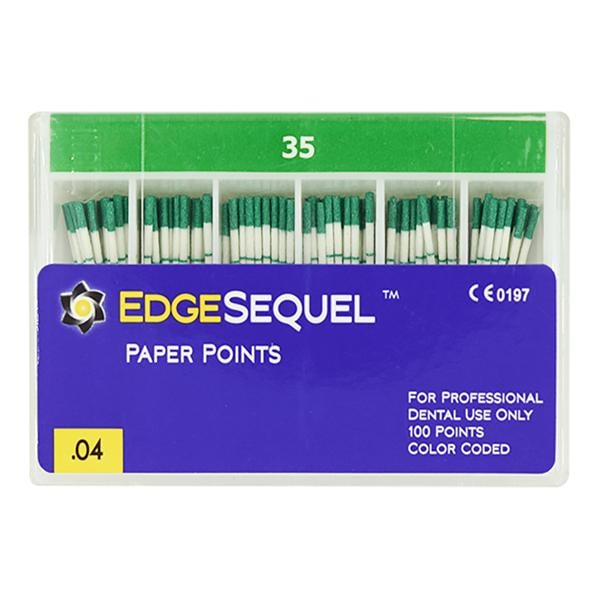 EdgeSequel Sapphire Absorbent Points Size #35 .04 Green 60/Pk