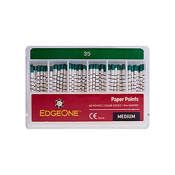 Edgeone Absorbent Points Size #35 Medium Green 60/Pk