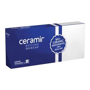 Ceramir Restore Glass Ionomer Bioceramic A2 Opaque QuikCap Refill 5/Bx