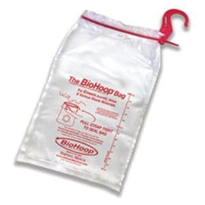 BioHoop Emesis/Collection Bag 1.5mil 8x13-3/4" Clear Strp Plypro 12/Pk