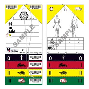 Triage ID Tag Synthetic Multi-Color 50/Pk