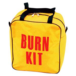 Bag Burn Treatment 7x11x13" Yellow Double Zipper Closure 2 Web Handles Ea