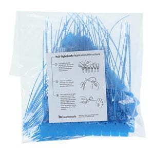 Pull-Tight Lok Numbered / Tamper Evident Lock Seal Blue 100/Pk