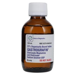 Gastrografin Oral Solution 0.37 Lemon Bottle 120mL 120mL/Bt