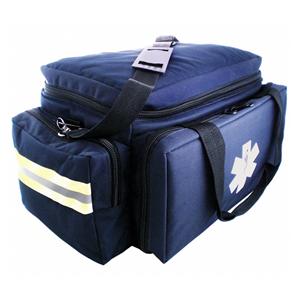 Trauma Bag 17.5x10.5x7.5" Navy Zipper Closure 2 Handles/Shoulder Strap