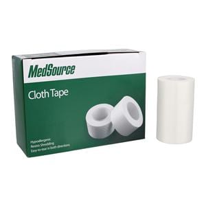 Medical Tape Silk Cloth 3"x10yd White Non-Sterile 4/Bx