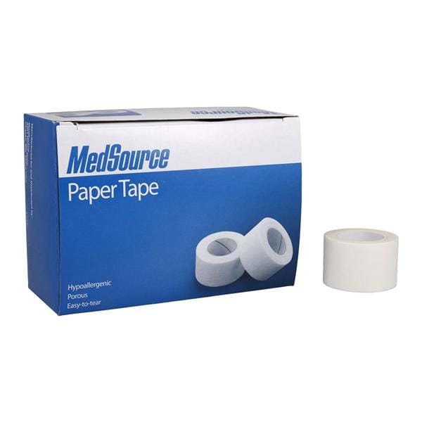 Medical Tape Paper 1"x10yd White Non-Sterile 12Rl/Bx, 12 BX/CA