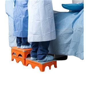 Ergo-Step Step Stool Orange/Gray Anti-Skid Feet 4/Ca