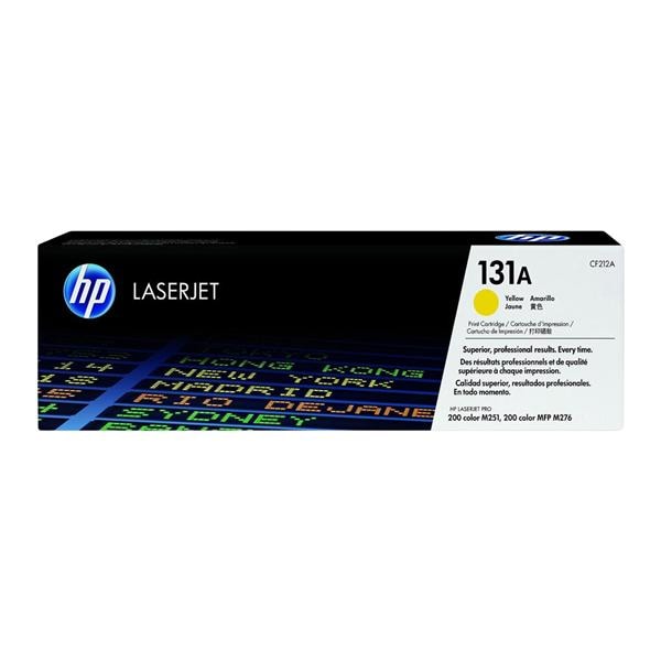 HP 131A Yellow Original Toner Cartridge (CF212A) Ea