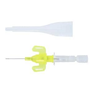 Introcan Safety IV Catheter Safety 24 Gauge 3/4" Yellow Closed End 50/Bx