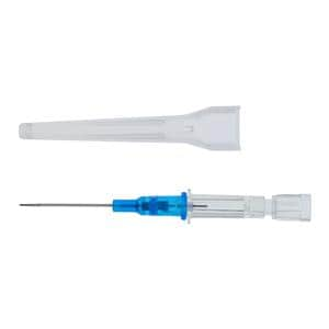 Introcan Safety IV Catheter Safety 22 Gauge 1" Blue Straight Ea