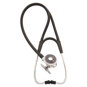 Harvey DLX Cardiology Stethoscope Black 17" Tubing Ea