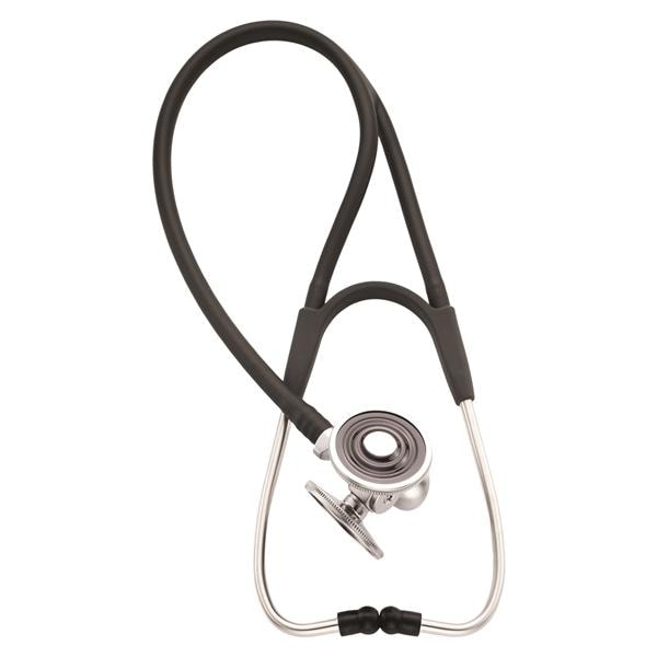 Harvey DLX Cardiology Stethoscope Black 17" Tubing Ea